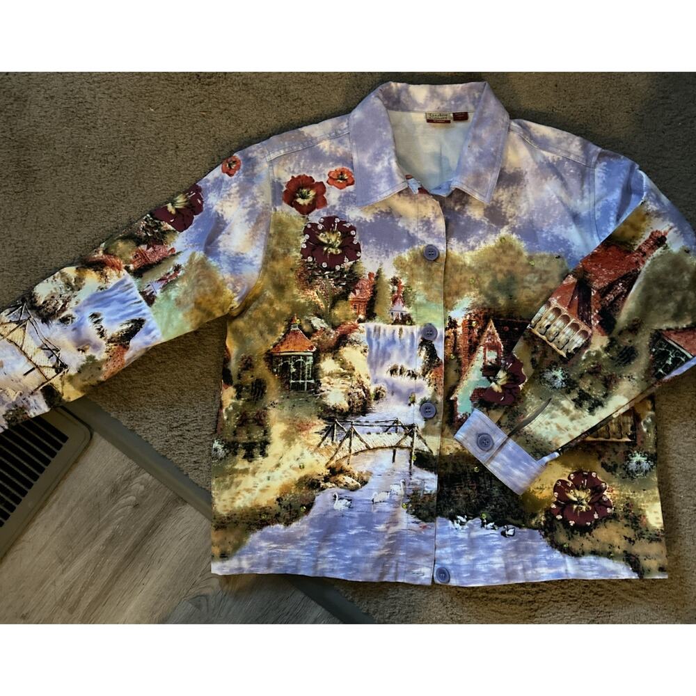 Tudor Court By Haband Landscape Jacket L